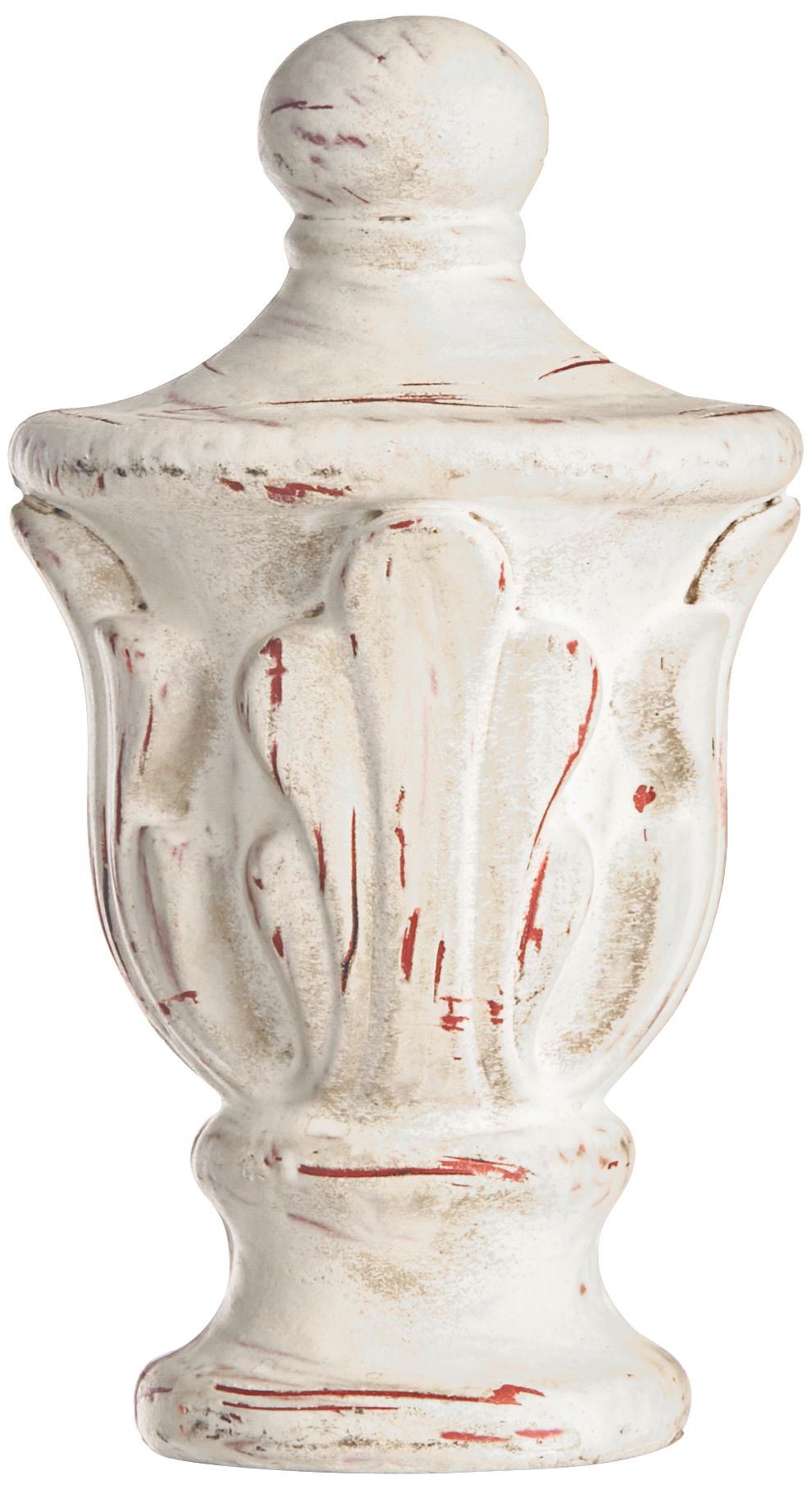 Image 3 Colonnade 60"H Distressed Antique White Floor Lamp with Meadow Shade more views