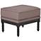 Colonnade Dark Taupe Spindle Ottoman