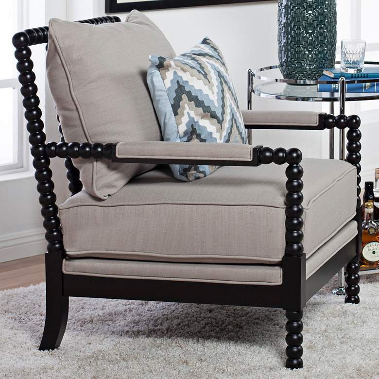 Image 1 Colonnade Latte Spindle Accent Chair