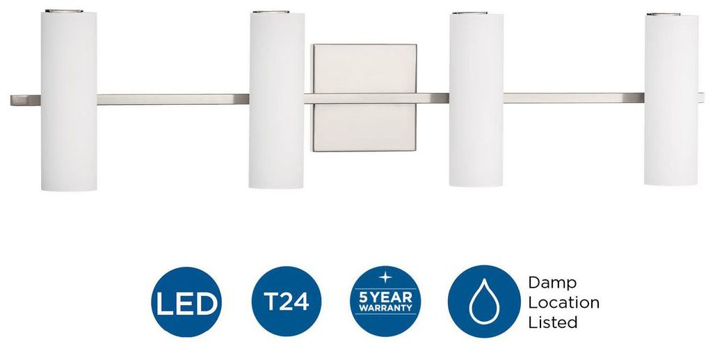 Colonnade LED Collection Four-Light LED Bath & Vanity