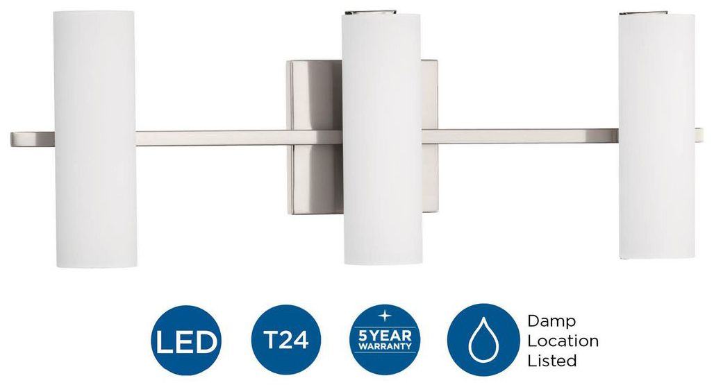 Colonnade LED Collection Three-Light LED Bath & Vanity