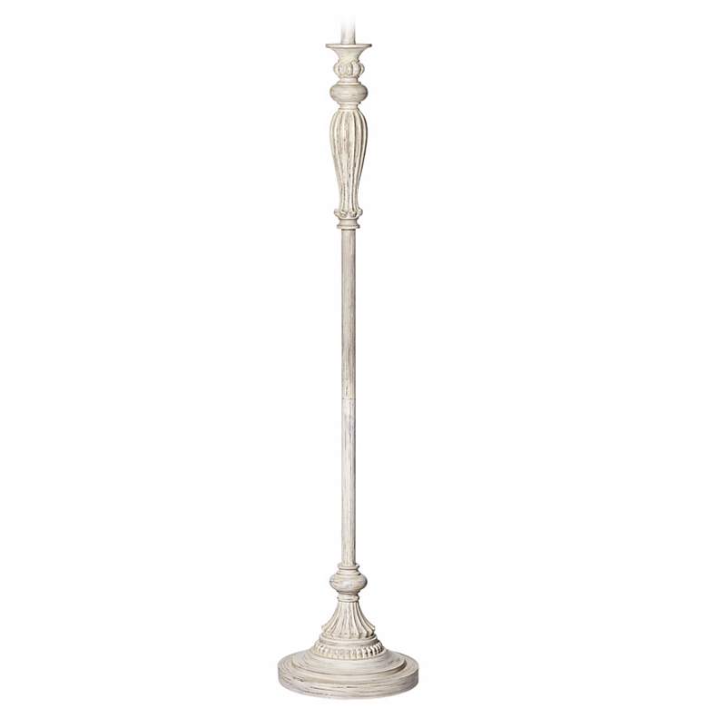 Image 2 Colonnade Vintage Chic Antique White Traditional Floor Lamp Base