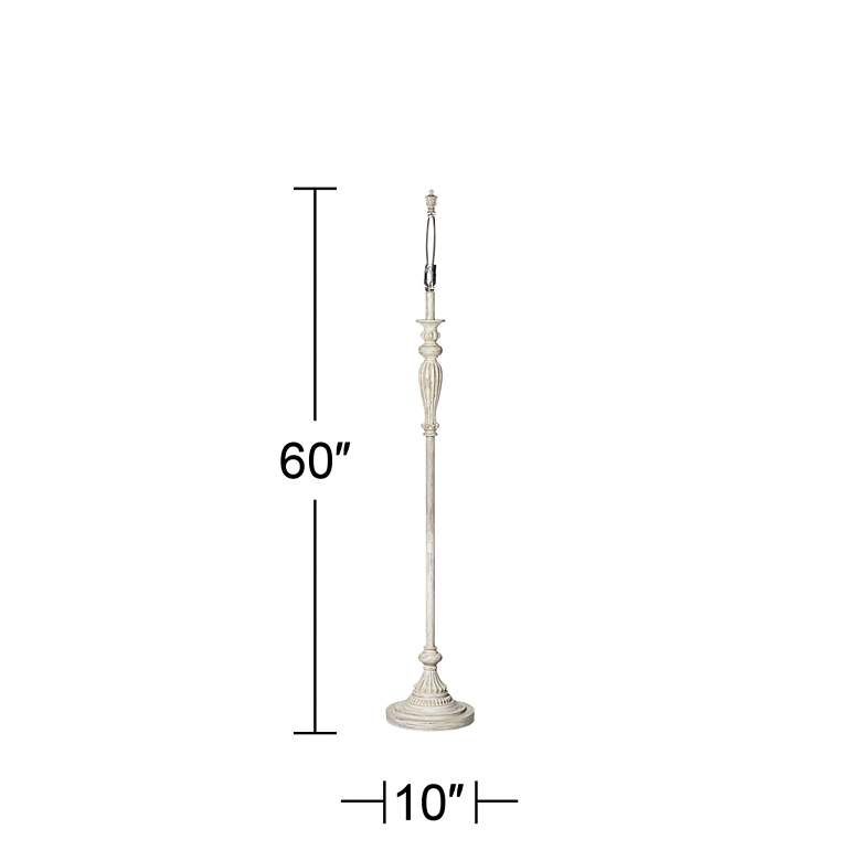 Image 7 Colonnade Vintage Chic Antique White Traditional Floor Lamp Base more views