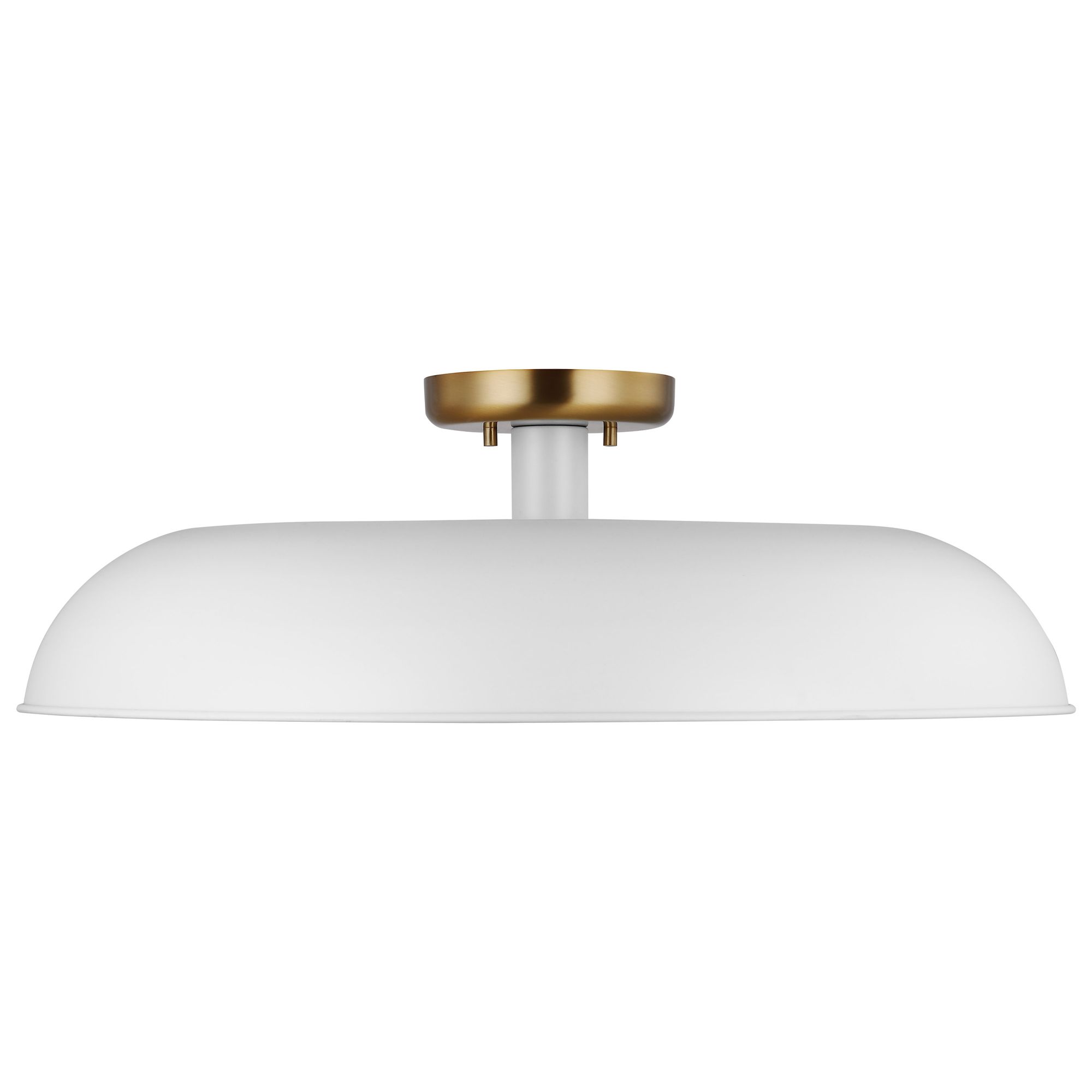 Image 4 Colony; 1 Light; Large Semi-Flush Mount Fixture; Matte White more views