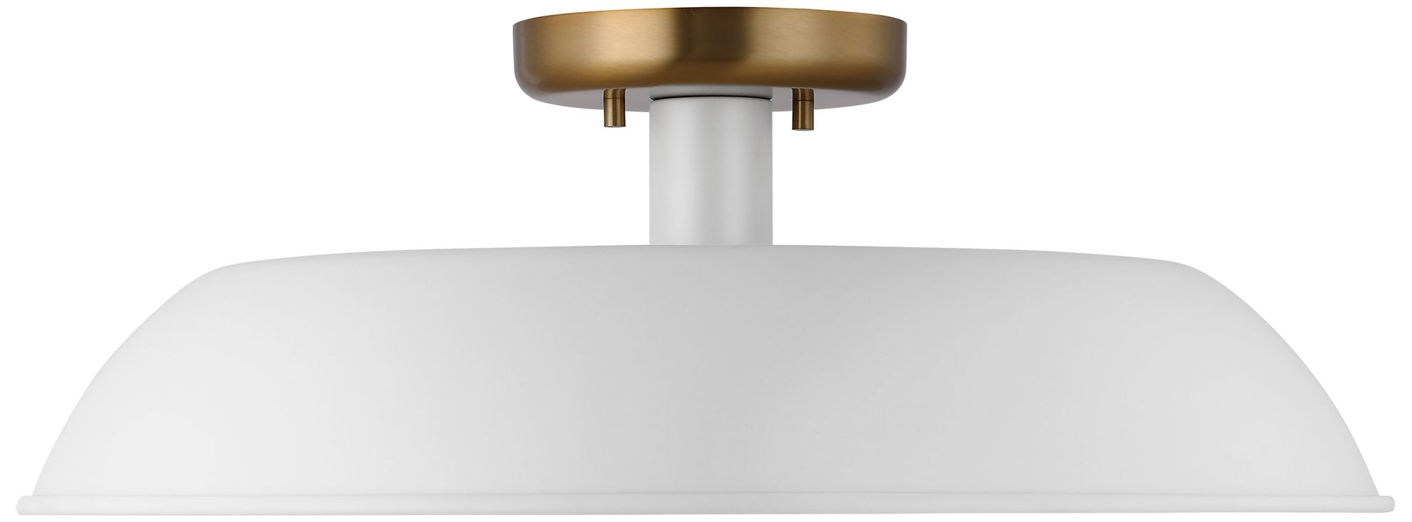 Image 4 Colony; 1 Light; Medium Semi-Flush Mount Fixture; Matte White more views
