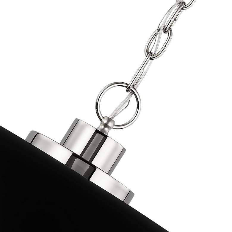 Image 5 Colony; 1 Light; Small Pendant; Matte Black with Polished Nickel more views
