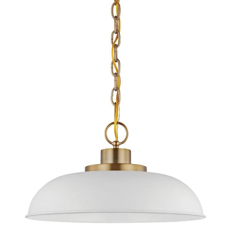 Image 2 Colony 15" Wide Burnished Brass Bowl Pendant Light