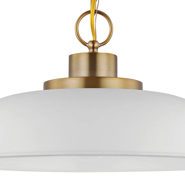 Image 3 Colony 15" Wide Burnished Brass Bowl Pendant Light more views