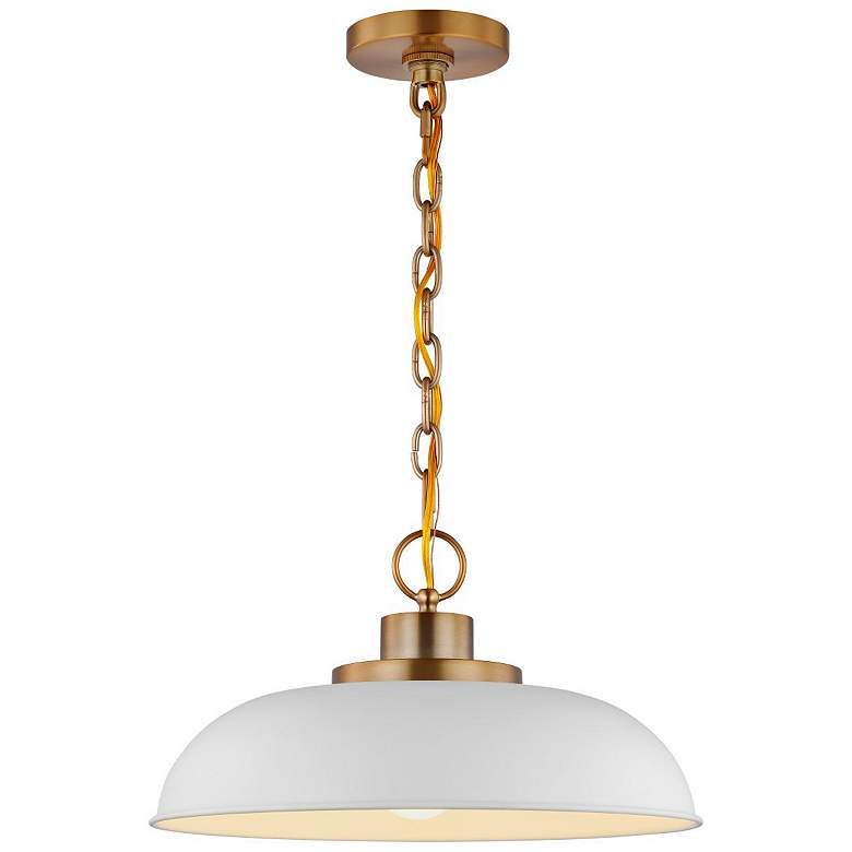 Image 6 Colony 15" Wide Burnished Brass Bowl Pendant Light more views