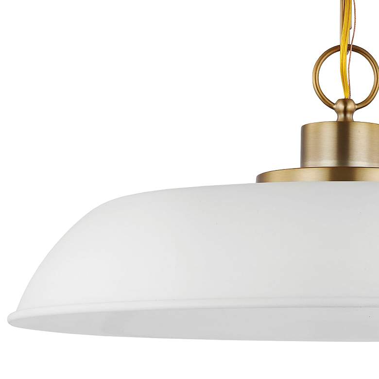 Image 3 Colony 20" Wide Burnished Brass Bowl Pendant Light more views