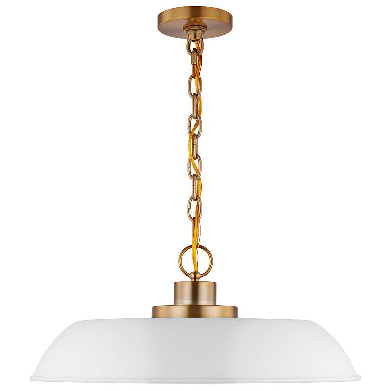 Image 5 Colony 20" Wide Burnished Brass Bowl Pendant Light more views