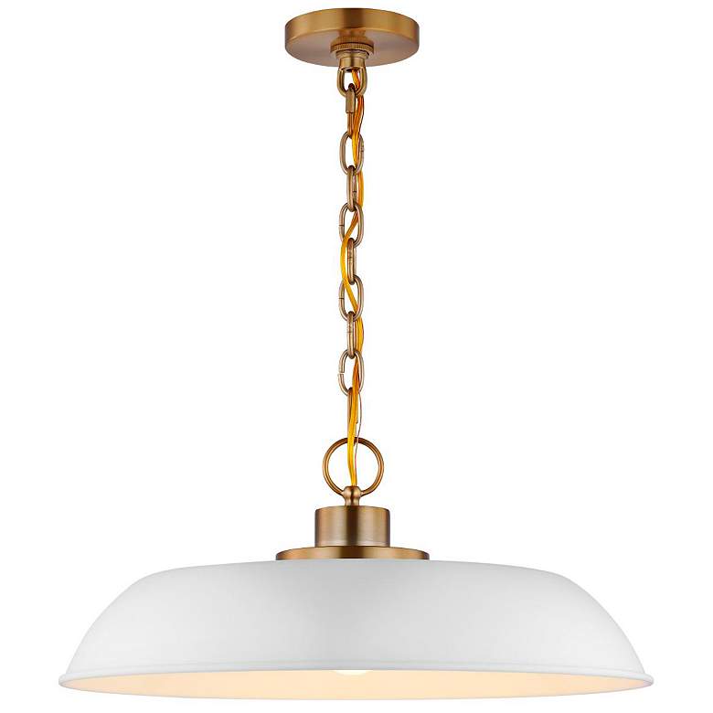 Image 6 Colony 20" Wide Burnished Brass Bowl Pendant Light more views
