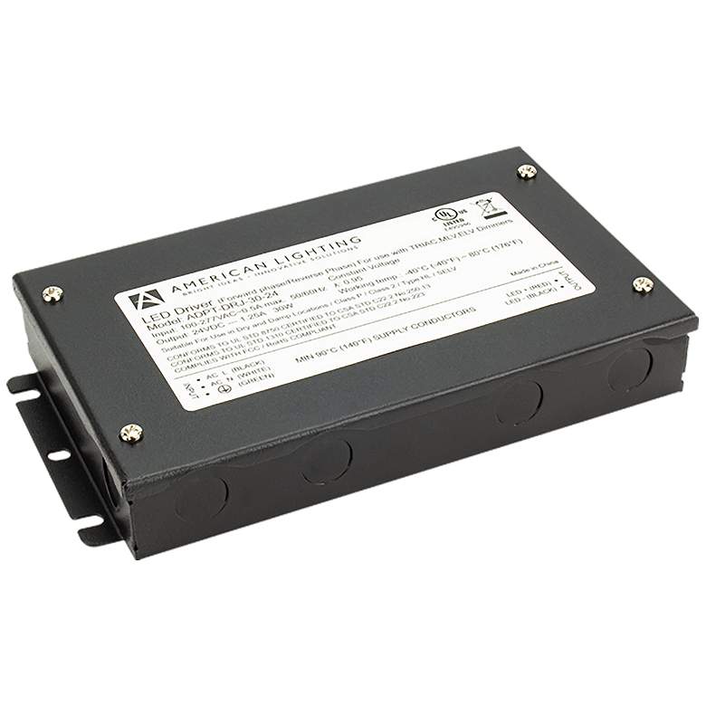 Image 1 Colony Black Adaptive 30W/24V Dimmable Driver