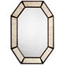 2_Colony Brown and Off-White 26" x 38" Octagonal Wall Mirror