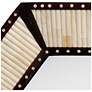 4_Colony Brown and Off-White 26" x 38" Octagonal Wall Mirror more views