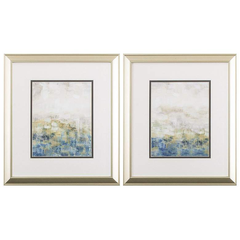 Image 1 Color Block Meadow 15"W x 17"H Framed Art Set of 2
