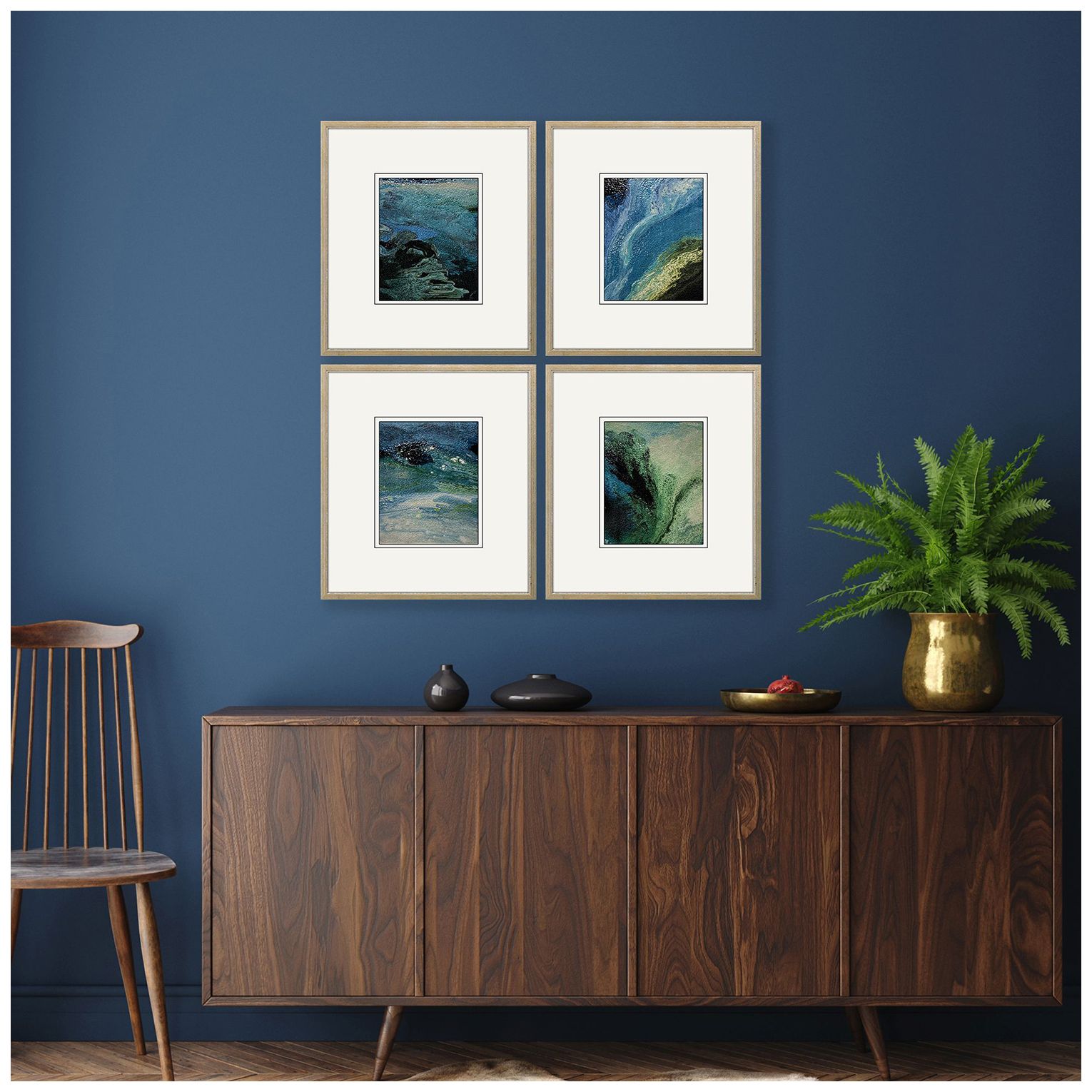 Image 4 Color Candy I 17"W x 19"H Framed Art Set of 4 more views