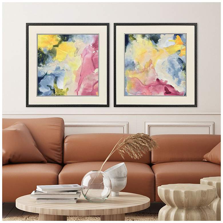 Image 4 Color Cavern 26"W x 26"H Contemporary Framed Art Set of 2 more views
