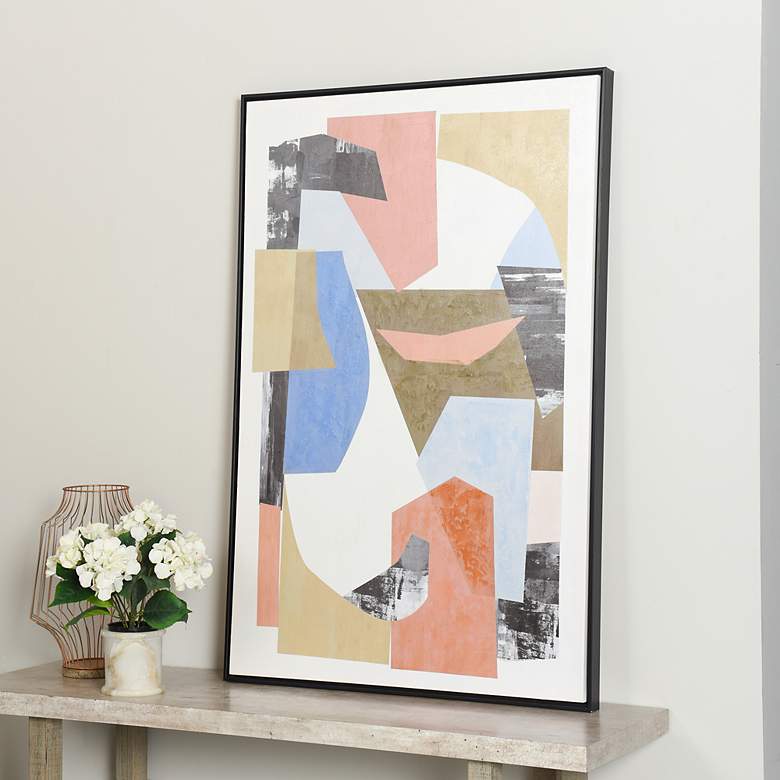Image 1 Color Collage 31.5" x 47.2" Contemporary Hand Painted Canvas Wall