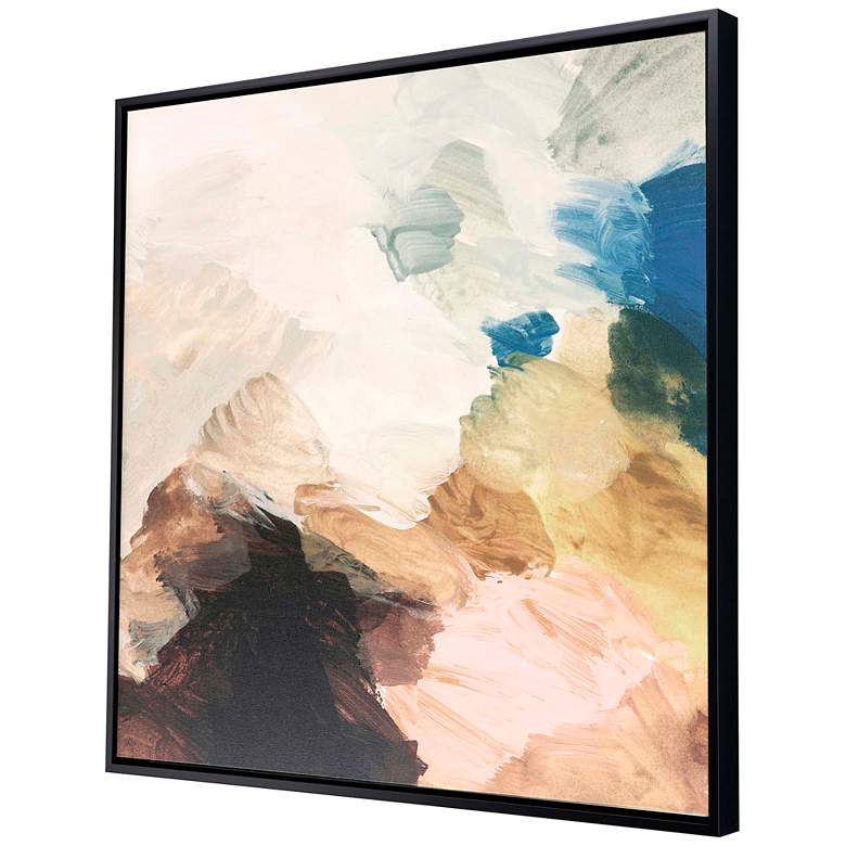 Image 6 Color Meld 41" Square Framed Giclee on Canvas Wall Art more views