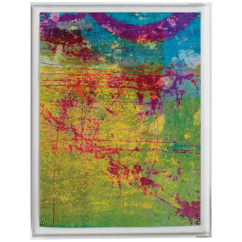 Image 1 Color Mix II 26" High Rectangular Giclee Framed Wall Art