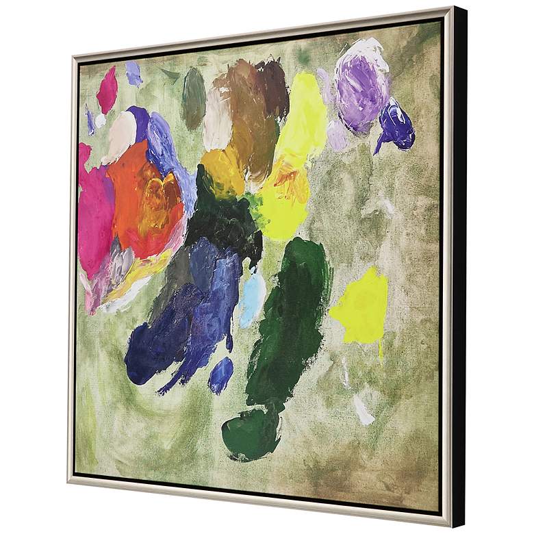 Image 5 Color Parade 40 inch Square Giclee Framed Canvas Wall Art more views