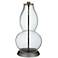 Color Plus 18 1/2" High Double Gourd Clear Glass Table Lamp Base