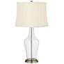 Color Plus Anya 32 1/4" Clear Glass Fillable Lamp with USB Dimmer