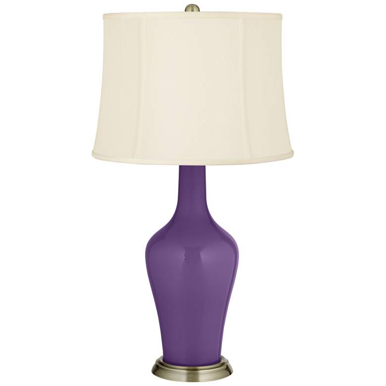 Image 2 Color Plus Anya 32 1/4 inch High Acai Purple Glass Table Lamp