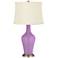 Color Plus Anya 32 1/4" High African Violet Purple Glass Table Lamp