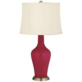 Image2 of Color Plus Anya 32 1/4" High Antique Red Glass Table Lamp