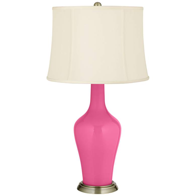 Image 2 Color Plus Anya 32 1/4 inch High Blossom Pink Glass Table Lamp