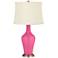 Color Plus Anya 32 1/4" High Blossom Pink Glass Table Lamp