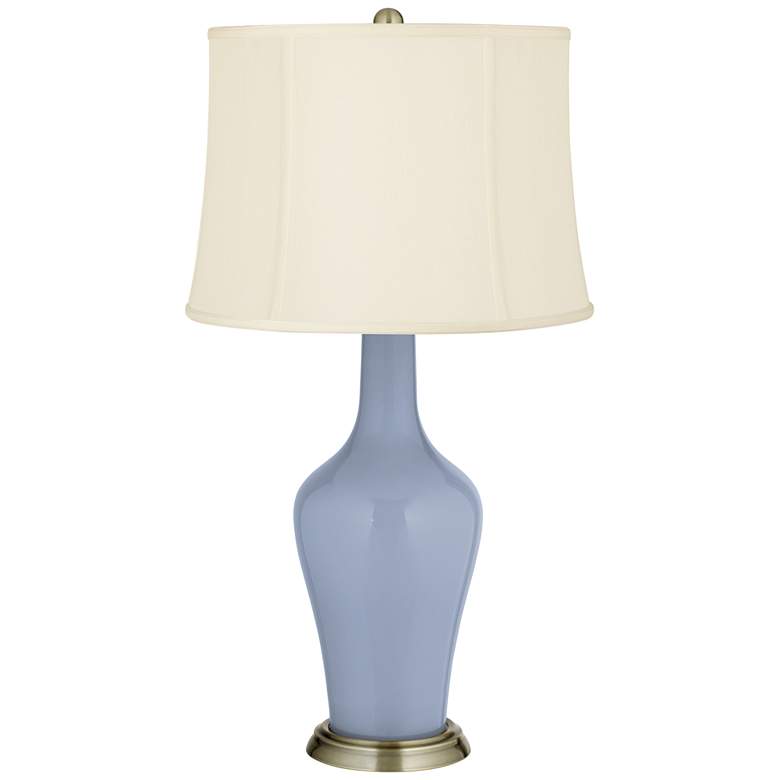 Image 2 Color Plus Anya 32 1/4" High Blue Sky Glass Table Lamp