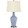 Color Plus Anya 32 1/4" High Blue Sky Glass Table Lamp