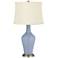 Color Plus Anya 32 1/4" High Blue Sky Glass Table Lamp