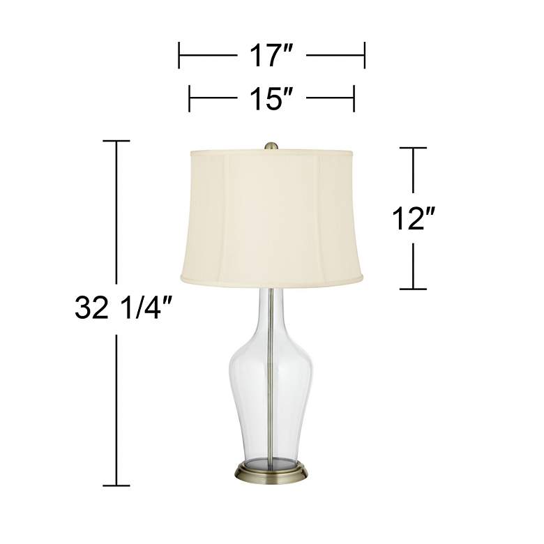 Image 4 Color Plus Anya 32 1/4" High Blue Sky Glass Table Lamp more views