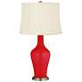 Color Plus Anya 32 1/4" High Bright Red Glass Table Lamp