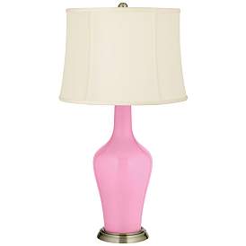Image2 of Color Plus Anya 32 1/4" High Candy Pink Glass Table Lamp