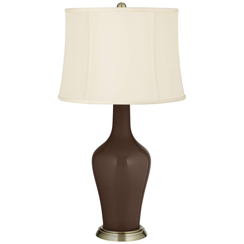 Image 2 Color Plus Anya 32 1/4 inch High Carafe Brown Glass Table Lamp
