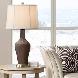 Image1 of Color Plus Anya 32 1/4" High Carafe Brown Glass Table Lamp