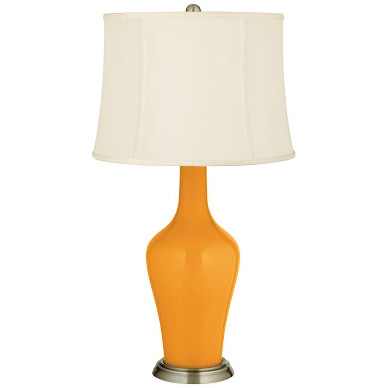 Image 2 Color Plus Anya 32 1/4 inch High Carnival Orange Glass Table Lamp