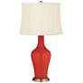 Color Plus Anya 32 1/4" High Cherry Tomato Red Glass Table Lamp