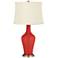 Color Plus Anya 32 1/4" High Cherry Tomato Red Glass Table Lamp