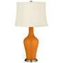 Color Plus Anya 32 1/4" High Cinnamon Spice Orange Glass Table Lamp