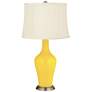 Color Plus Anya 32 1/4" High Citrus Yellow Glass Table Lamp