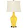 Color Plus Anya 32 1/4" High Citrus Yellow Glass Table Lamp