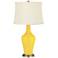 Color Plus Anya 32 1/4" High Citrus Yellow Glass Table Lamp