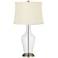 Color Plus Anya 32 1/4" High Clear Glass Fillable Table Lamp