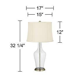 Image3 of Color Plus Anya 32 1/4" High Clear Glass Fillable Table Lamp more views